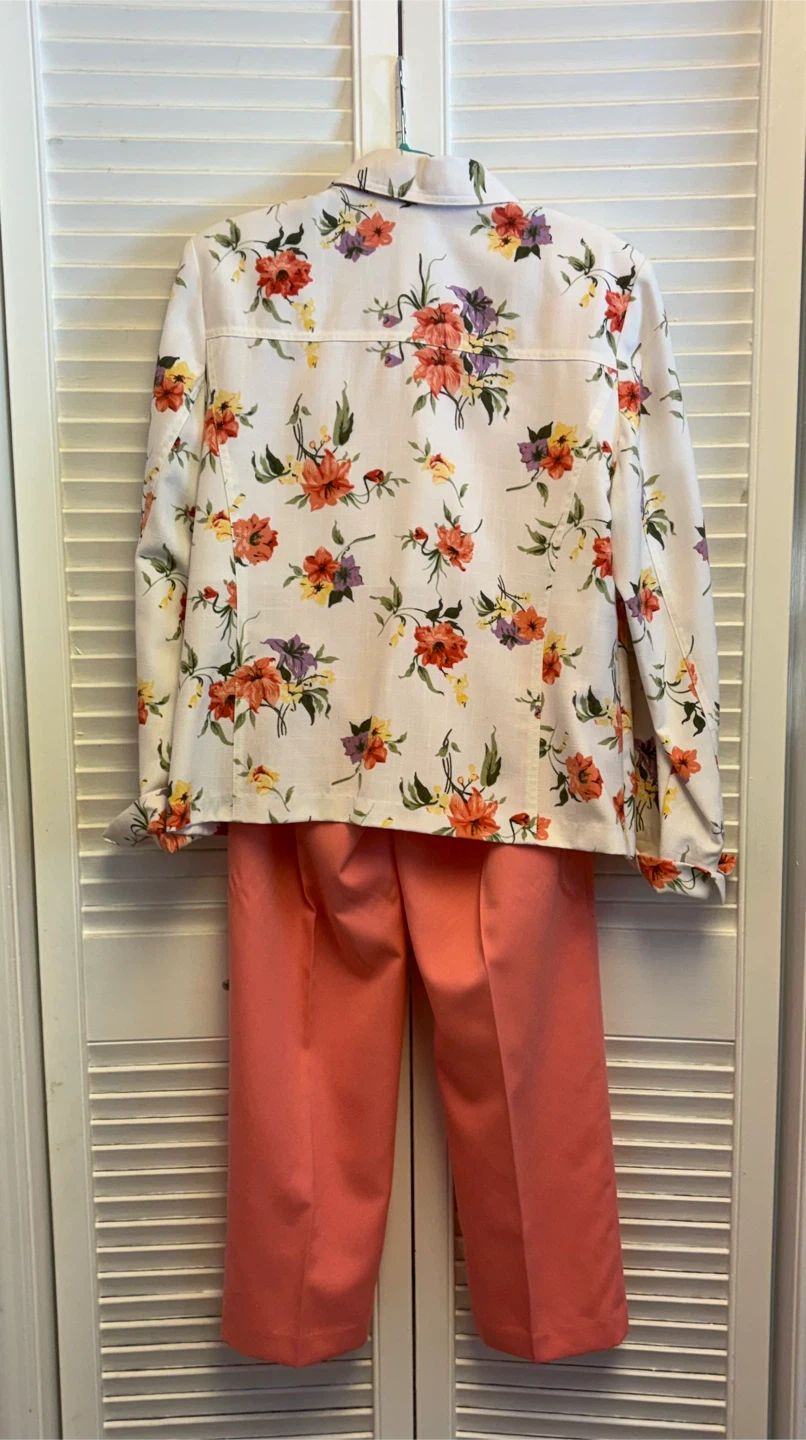 ✨✨Tradition Floral Jacket and Alia Pink Pants Set - photo 3