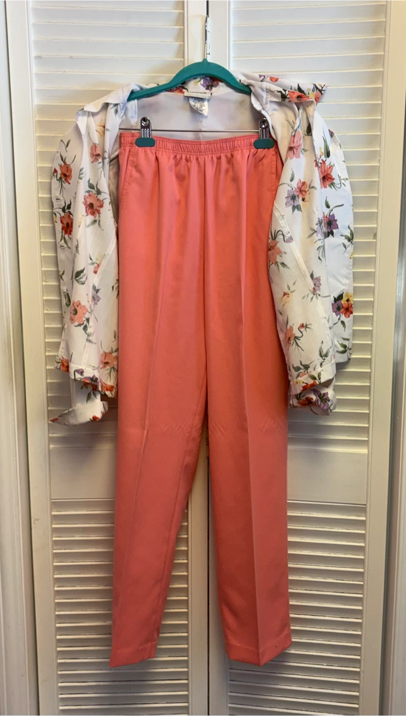 ✨✨Tradition Floral Jacket and Alia Pink Pants Set - photo 4