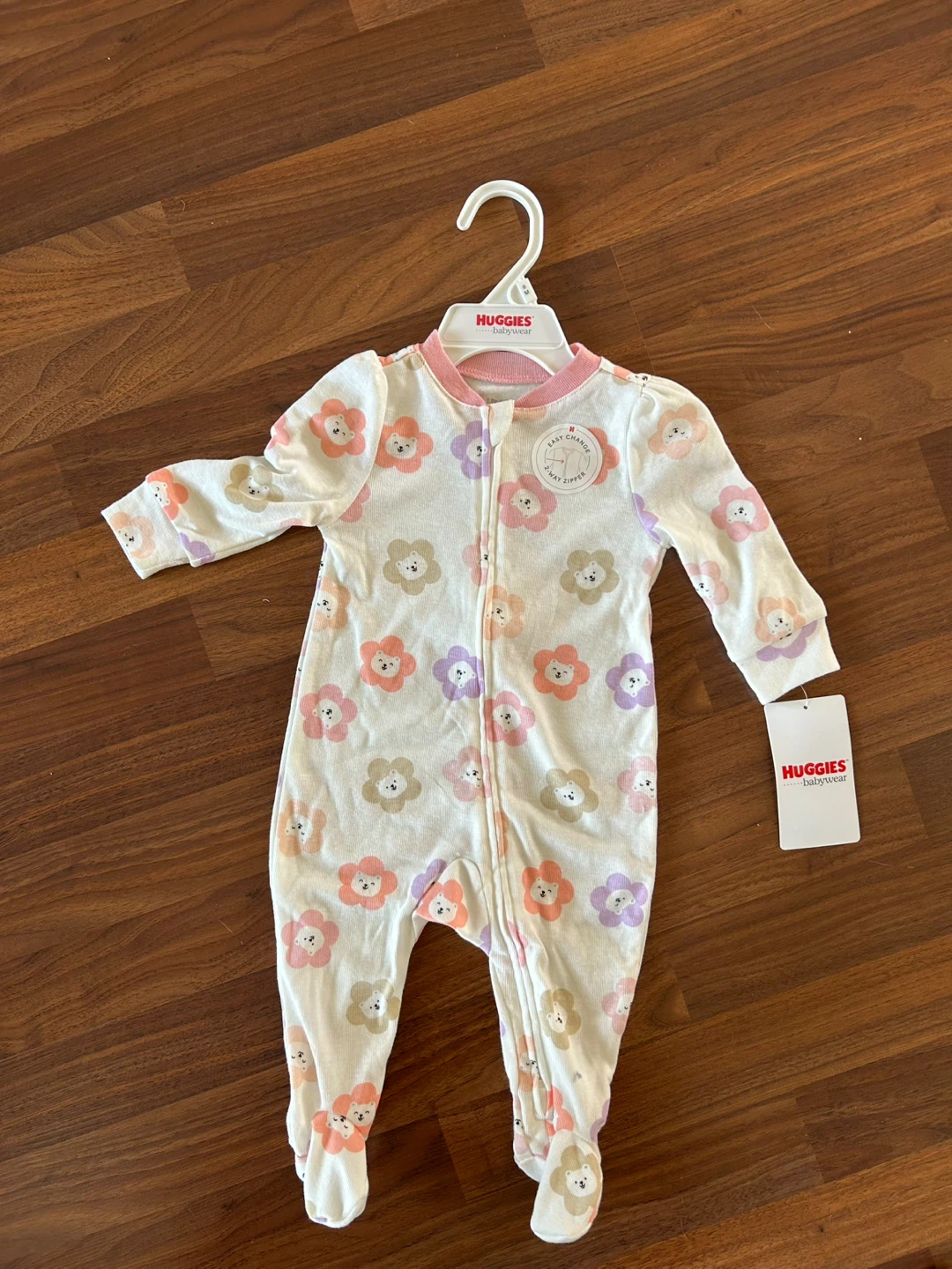 Huggies Babywear Floral Footie