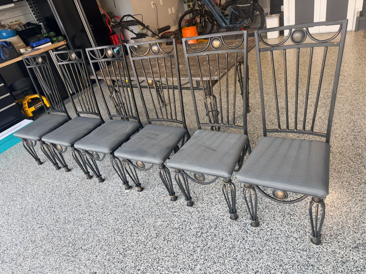 Dining table and 6 chairs set - photo 3
