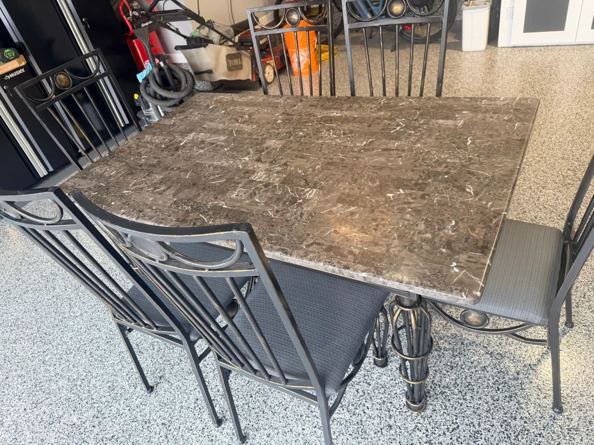 Dining table and 6 chairs set - photo 5