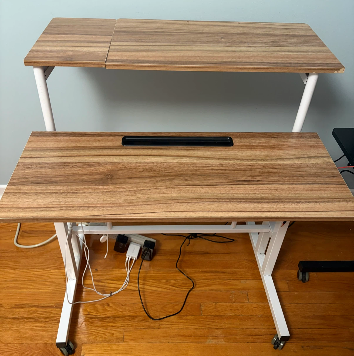 Computer Desk with Two-Tier Shelves - photo 2