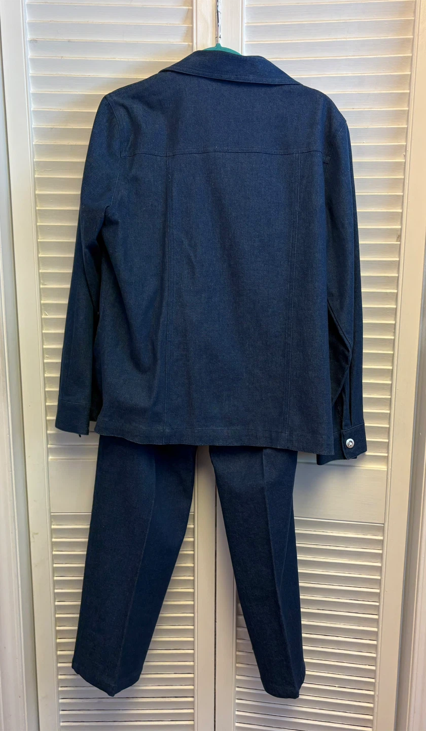 ✨✨Alia Denim Jacket and Pants Set - photo 3