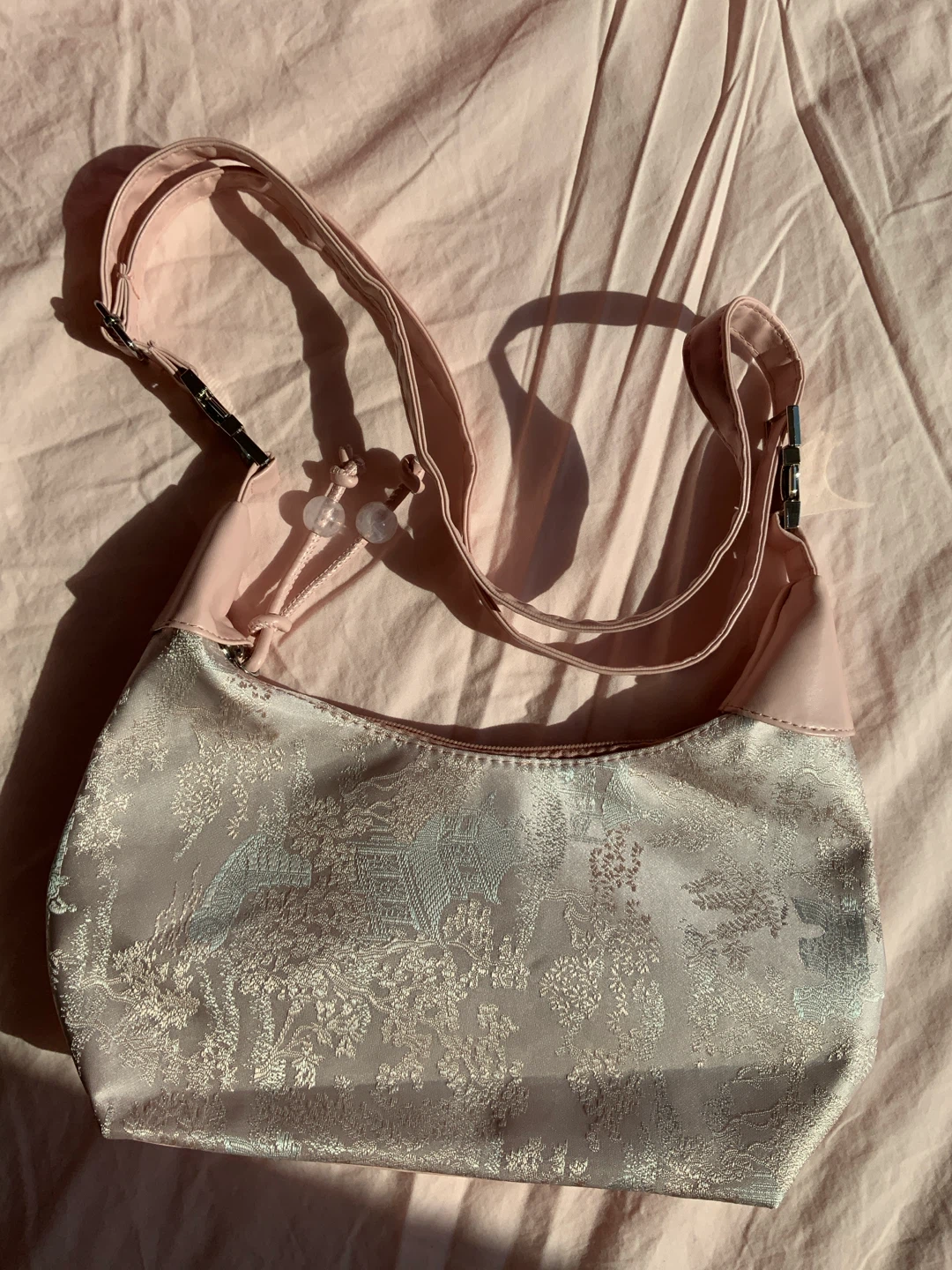 Pink Shoulder Bag - $8