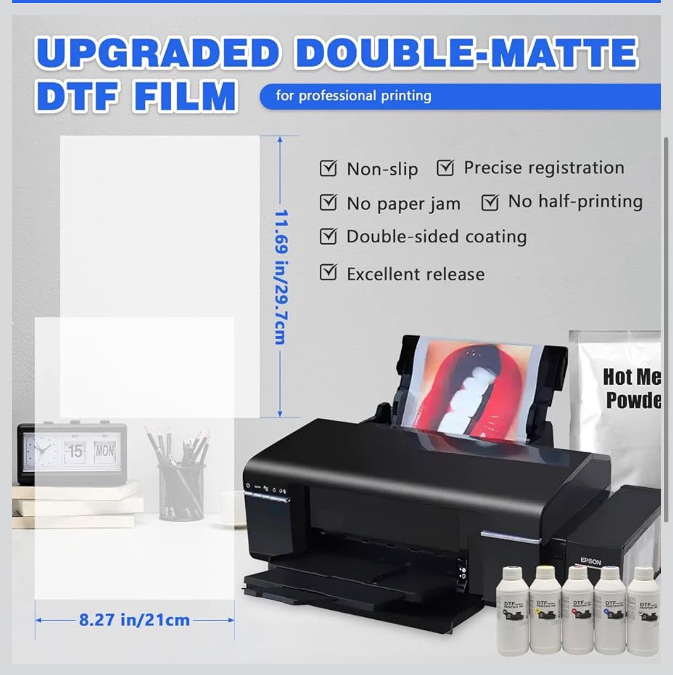 Lzerking Premium DTF Transfer Film — A4, 60 Sheets - photo 2