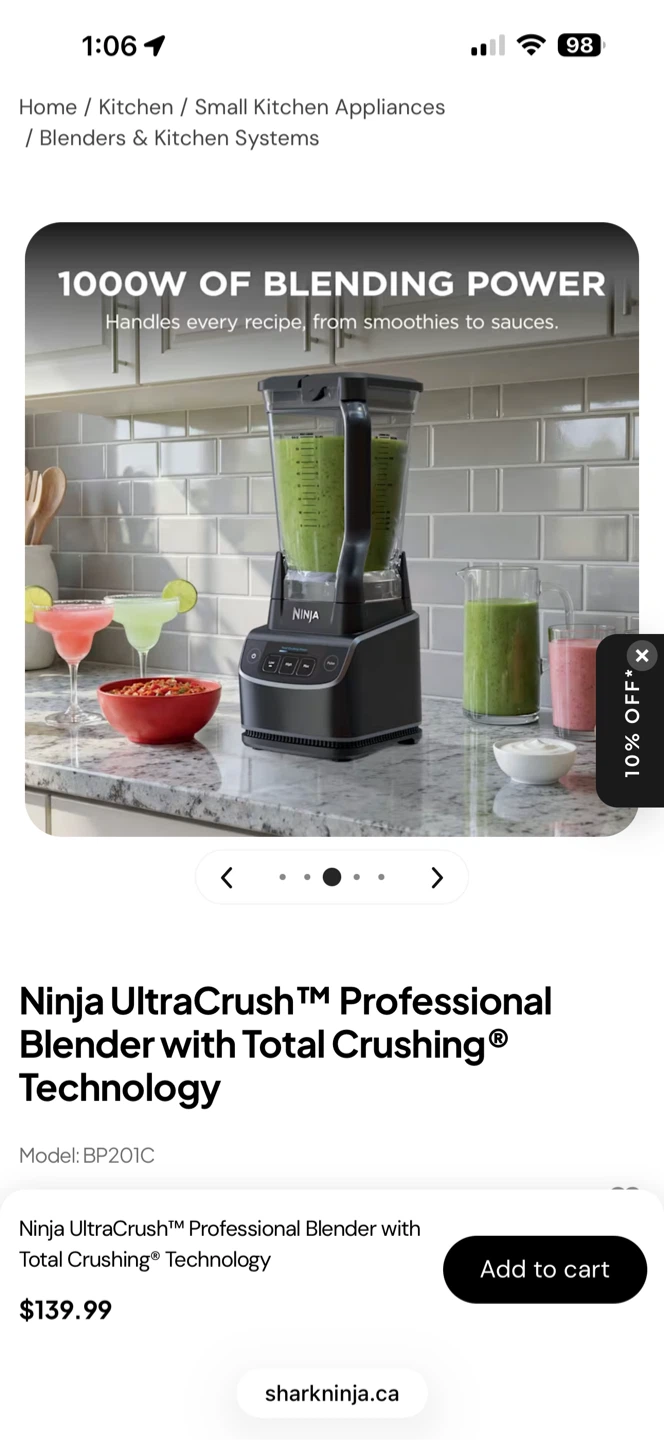 NEW in box Ninja UltraCrush Professional Blender - photo 2