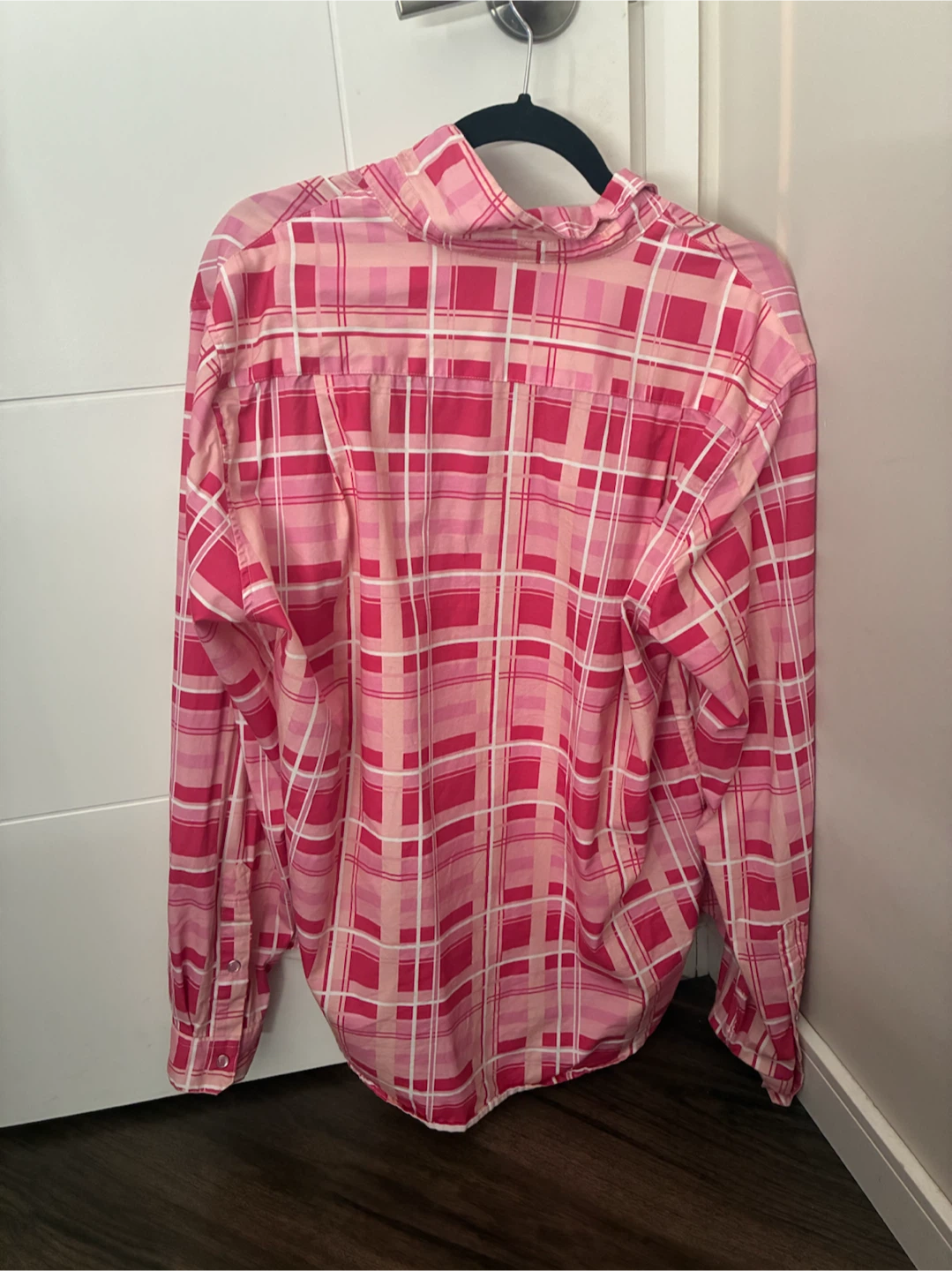 Jeffree star pink plaid western shirt wit snap buttons - photo 2