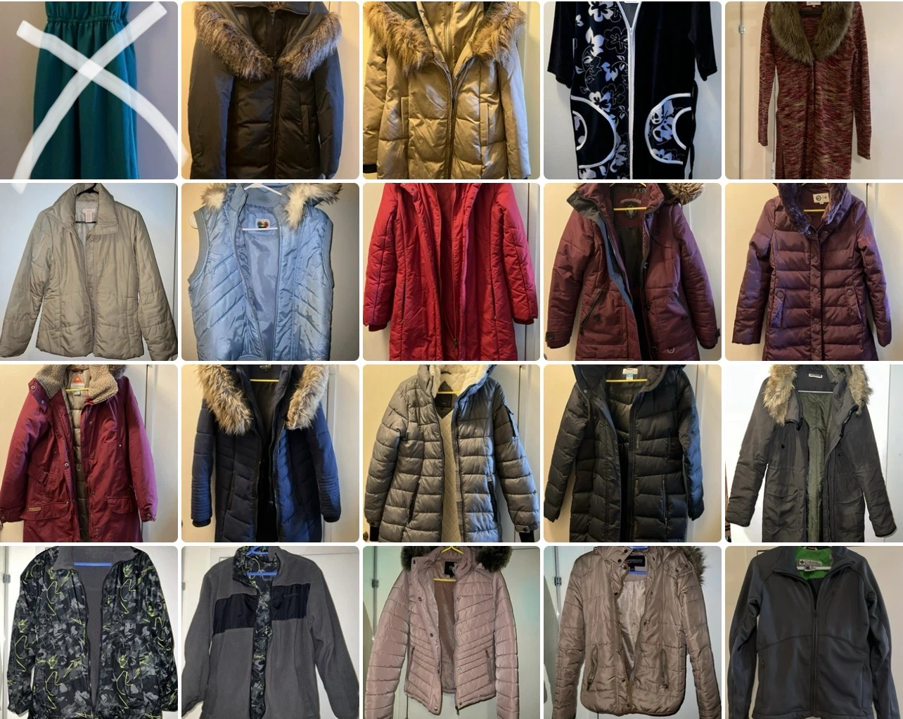 Assorted Winter Coats and Jackets
