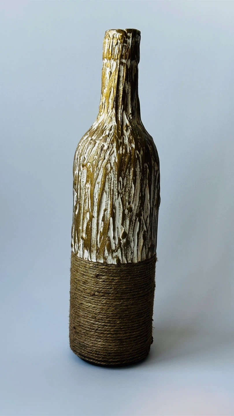 Decorative Rustic Glass Bottle