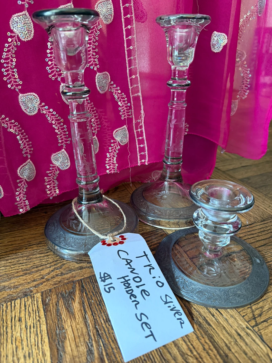 Trio candle set for sale