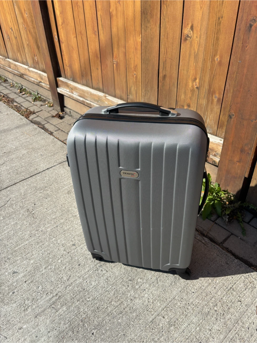 Medium Check In Travel Plus Silver Hard-Shell Suitcase