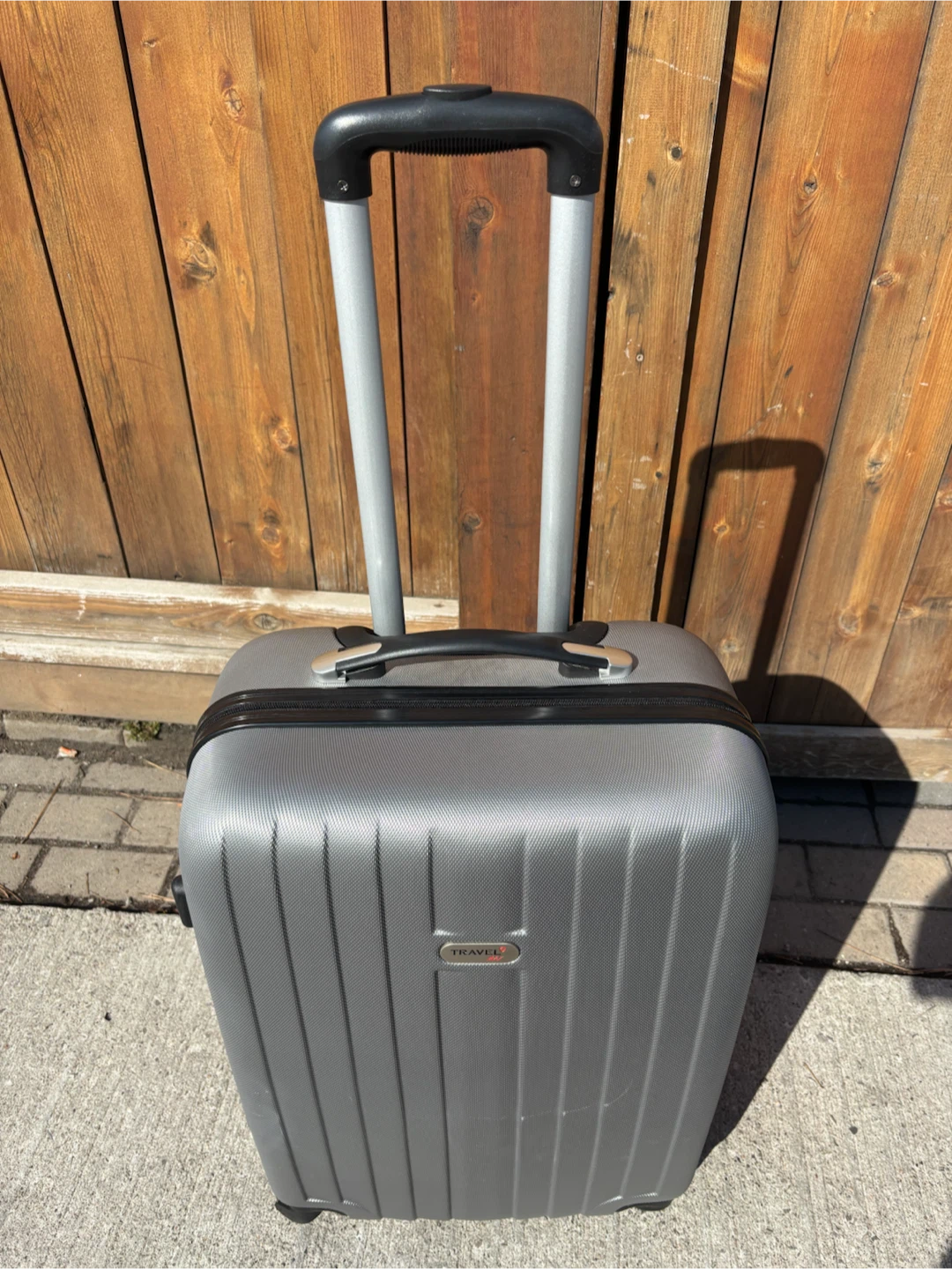 Medium Check In Travel Plus Silver Hard-Shell Suitcase - photo 2