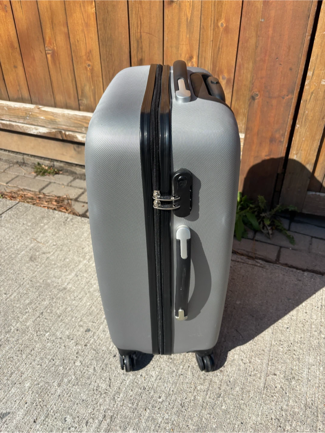 Medium Check In Travel Plus Silver Hard-Shell Suitcase - photo 3