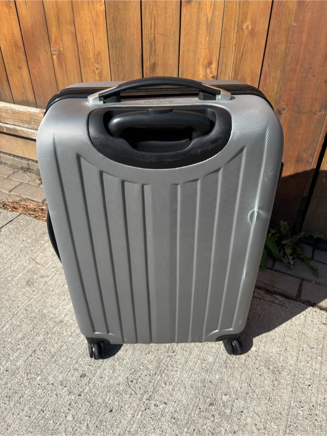 Medium Check In Travel Plus Silver Hard-Shell Suitcase - photo 4