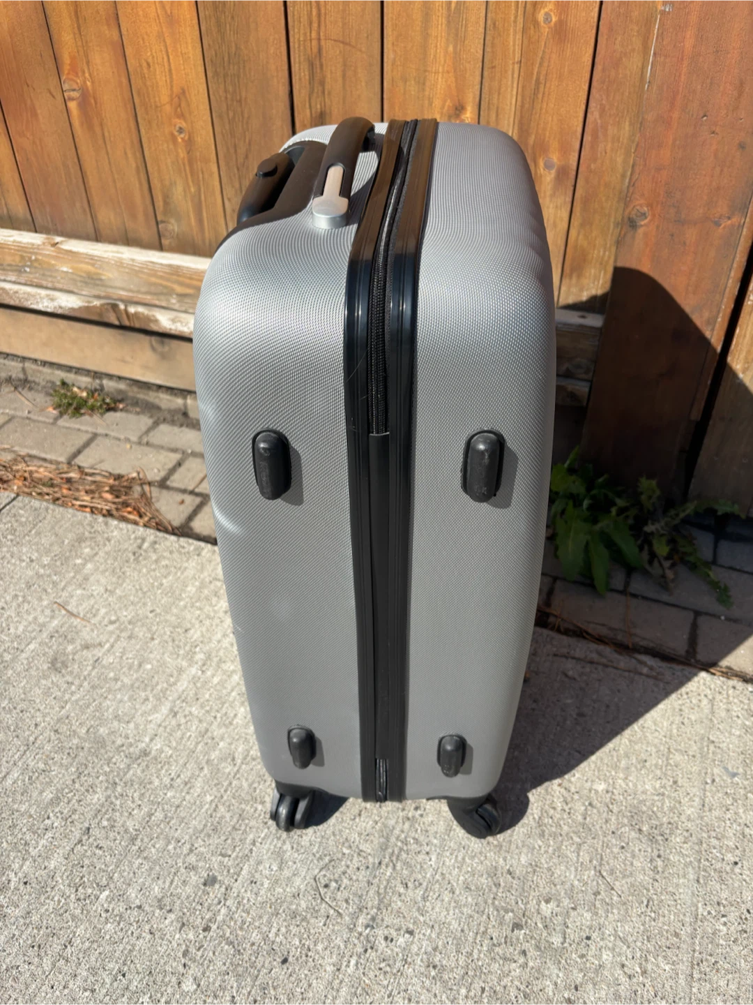 Medium Check In Travel Plus Silver Hard-Shell Suitcase - photo 5