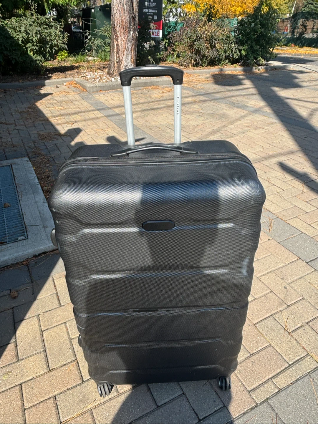 Large check In Firetrap Black Hard-Shell Suitcase - photo 2