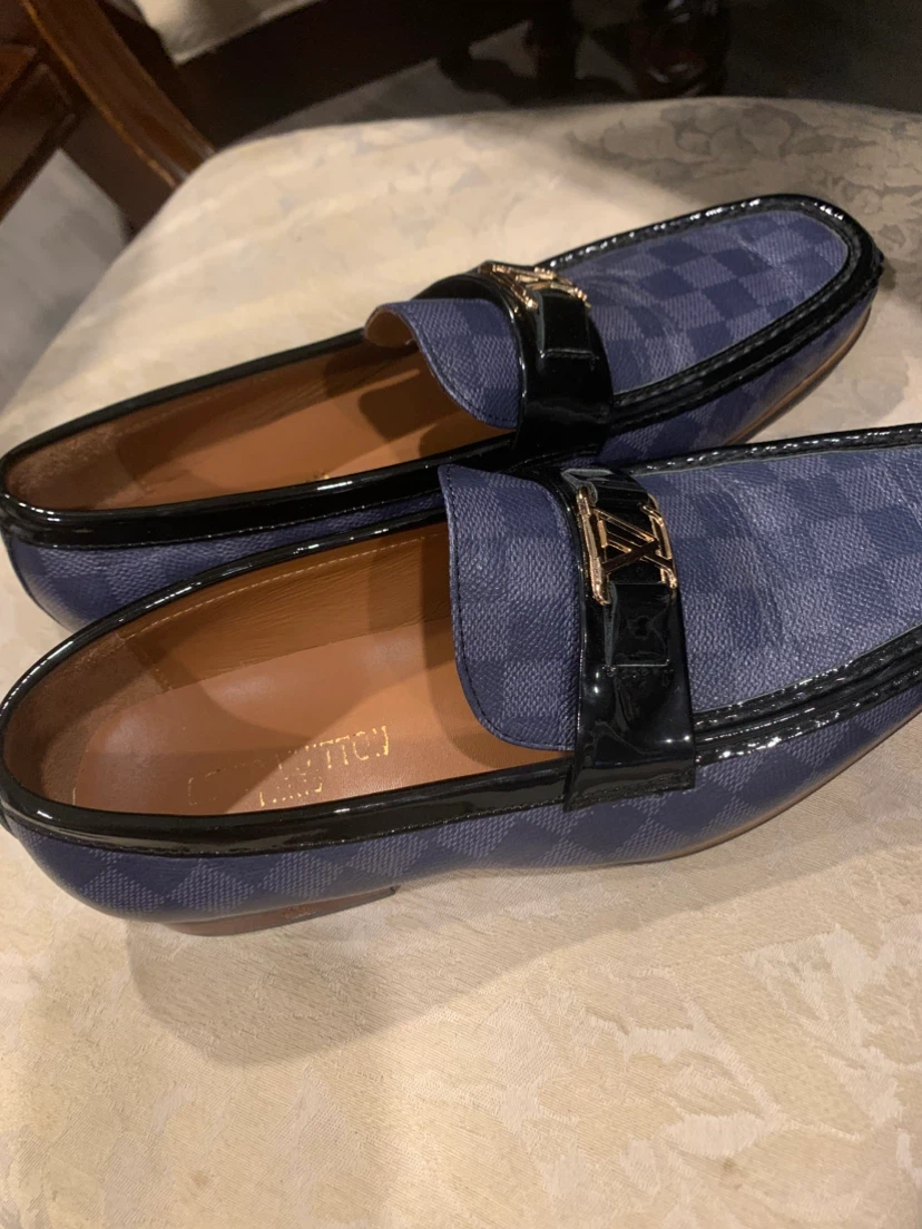 Louis Vuitton Damier Cobalt Loafers