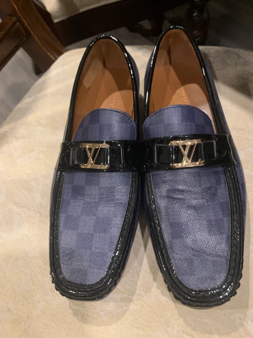 Louis Vuitton Damier Cobalt Loafers - photo 2