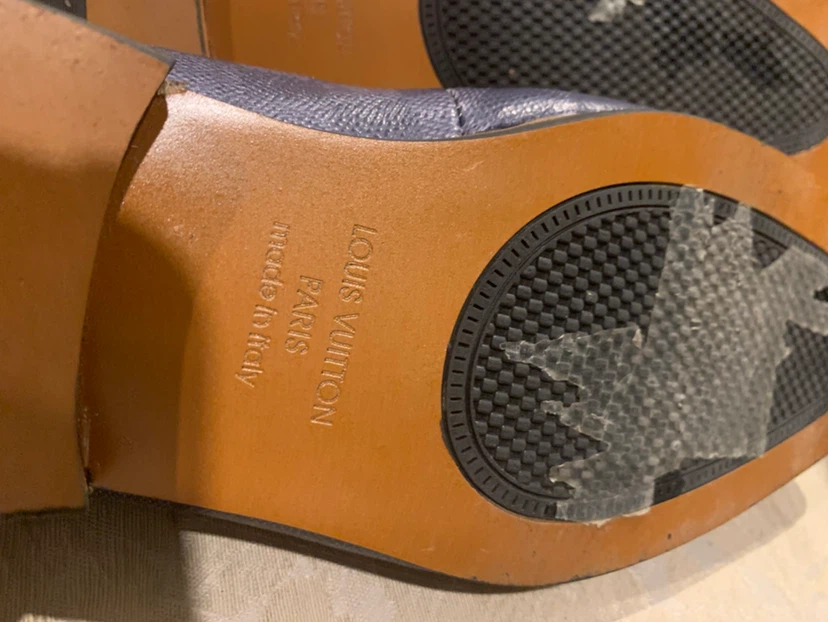 Louis Vuitton Damier Cobalt Loafers - photo 4