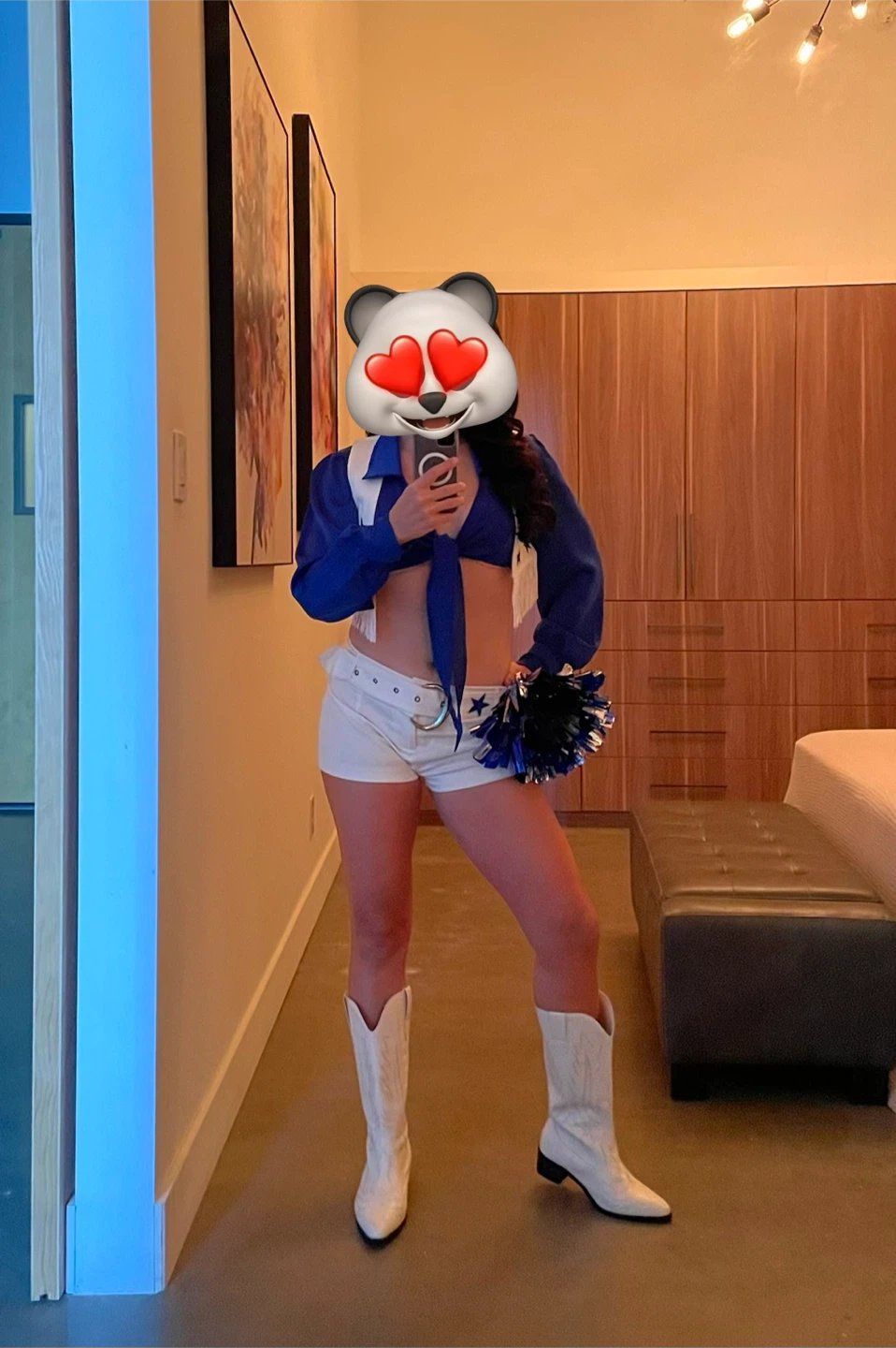 Dallas Cowboys Cheerleader Halloween Costume Set - photo 2