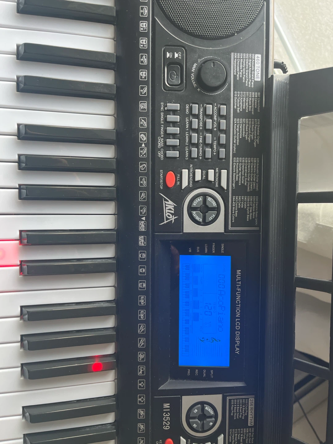 Aklot MI3529 + Sheet music stand and keyboard stand included - photo 2