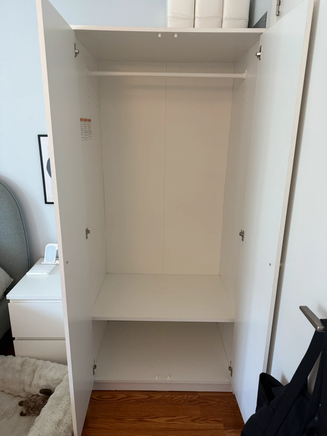 IKEA White Wardrobe - photo 3
