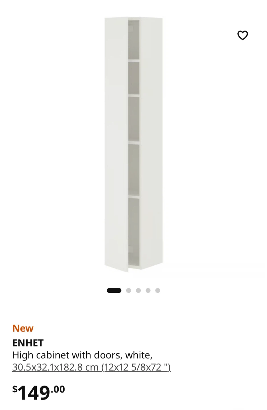 IKEA ENHET High Cabinet with Doors - photo 4