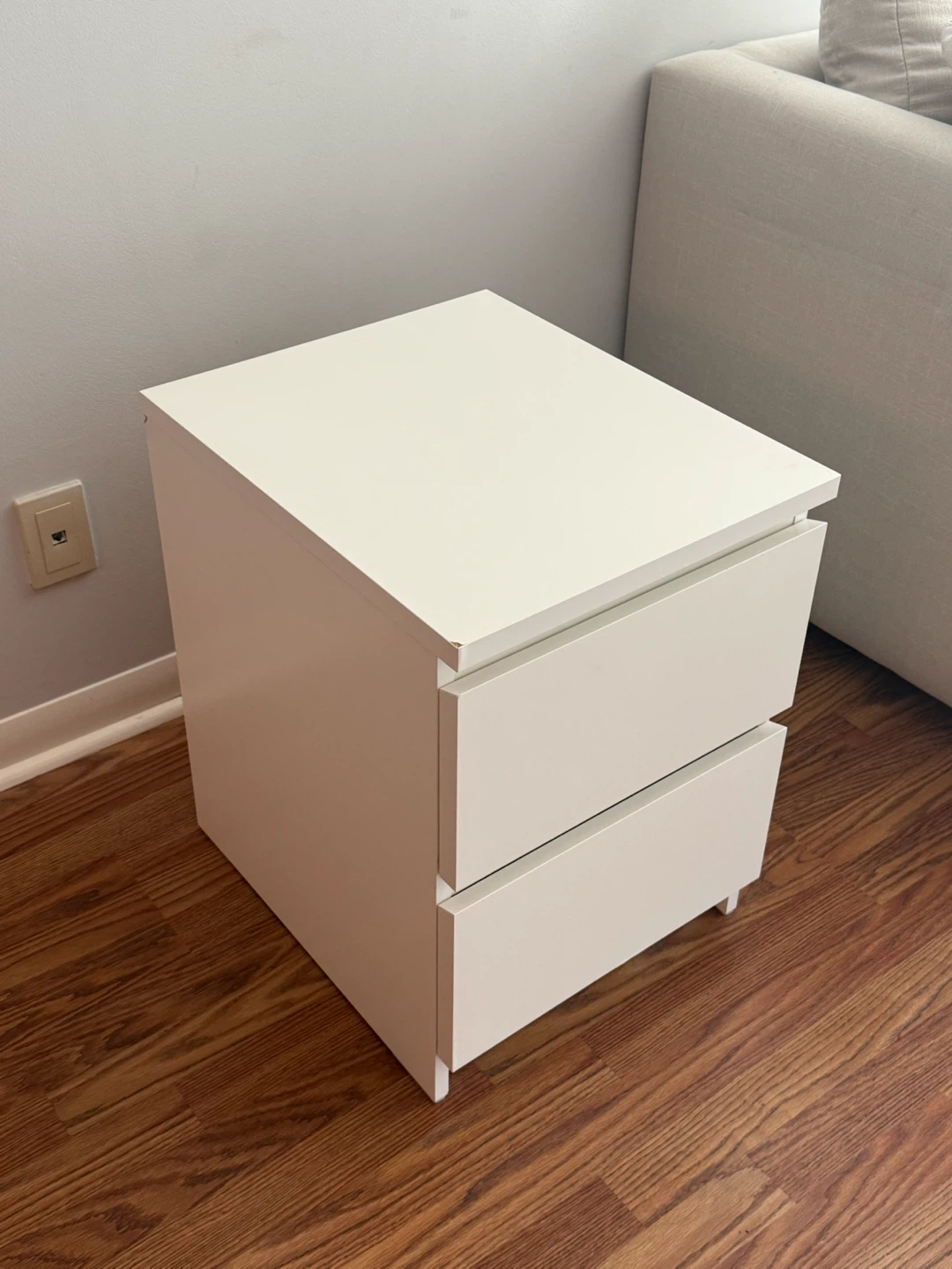 IKEA MALM 2-drawer chest white