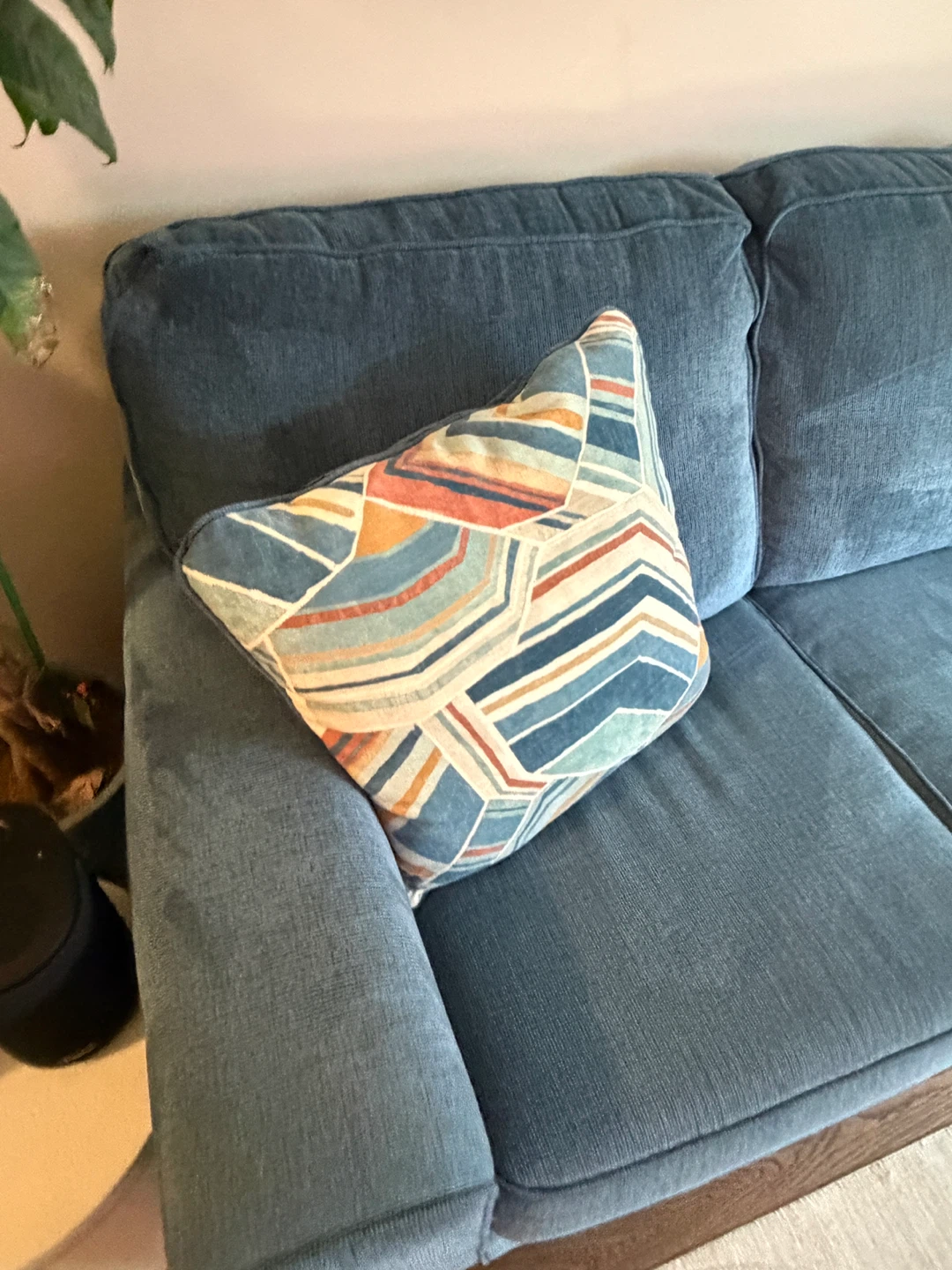 Blue Three-Seater Sofa - photo 5