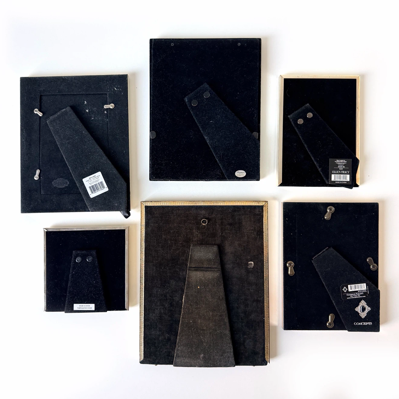 6 Silver Easel Picture Frames - photo 2