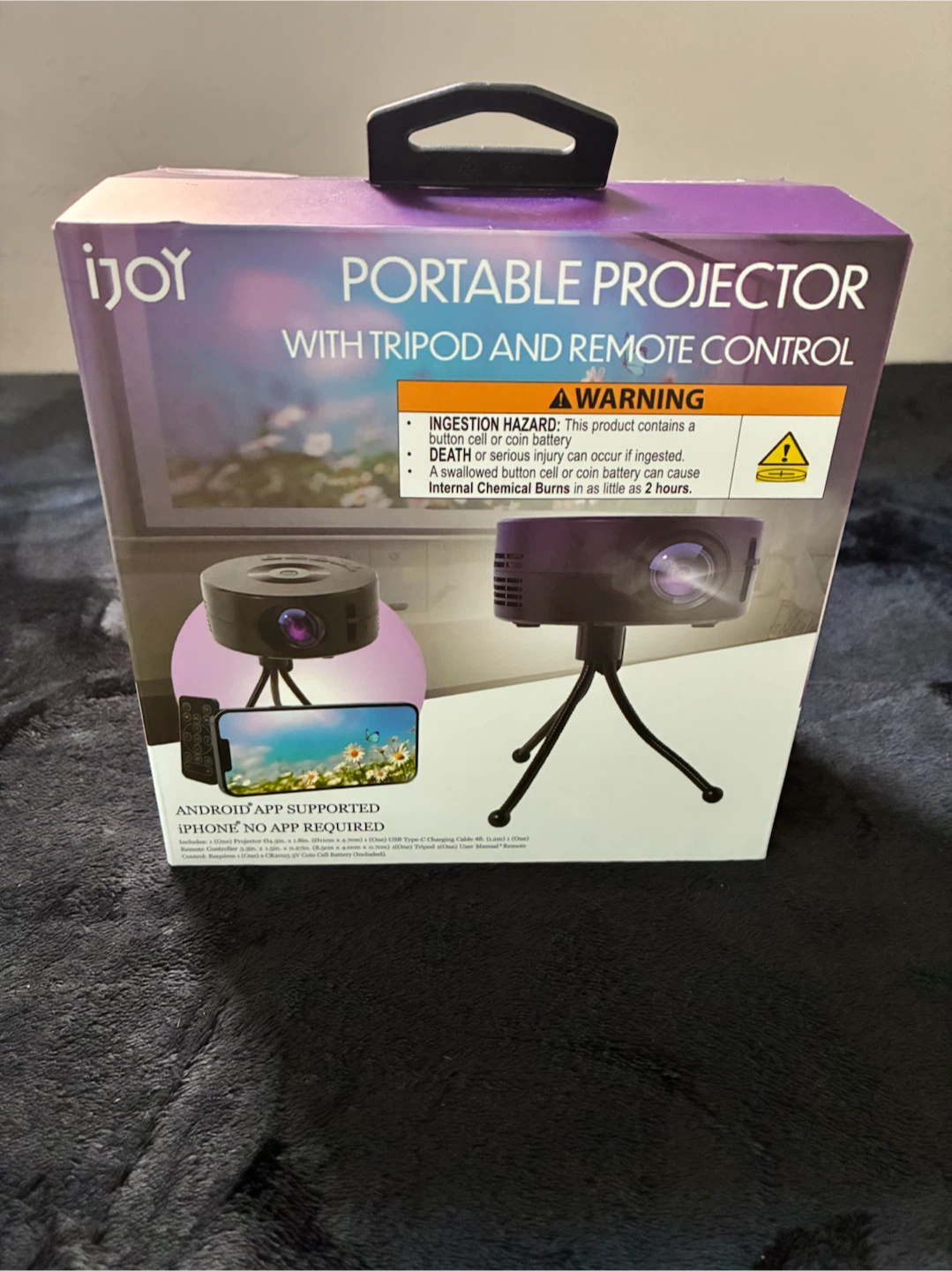 Ijoy Portable Projector with Tripod and Remote