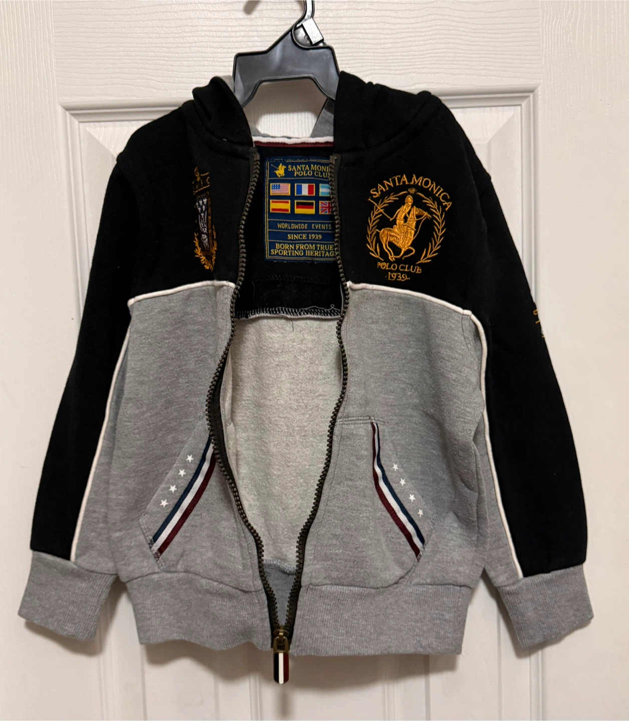 Santa Monica Polo Club Zip-Up Hoodie 5-6 Years Old - photo 3