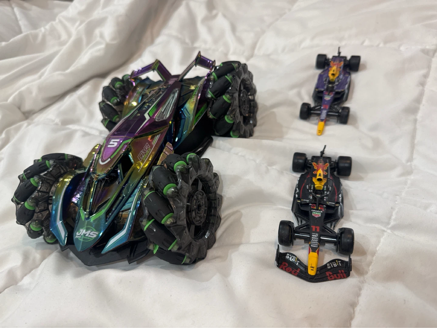 Toy cars: kept as decor