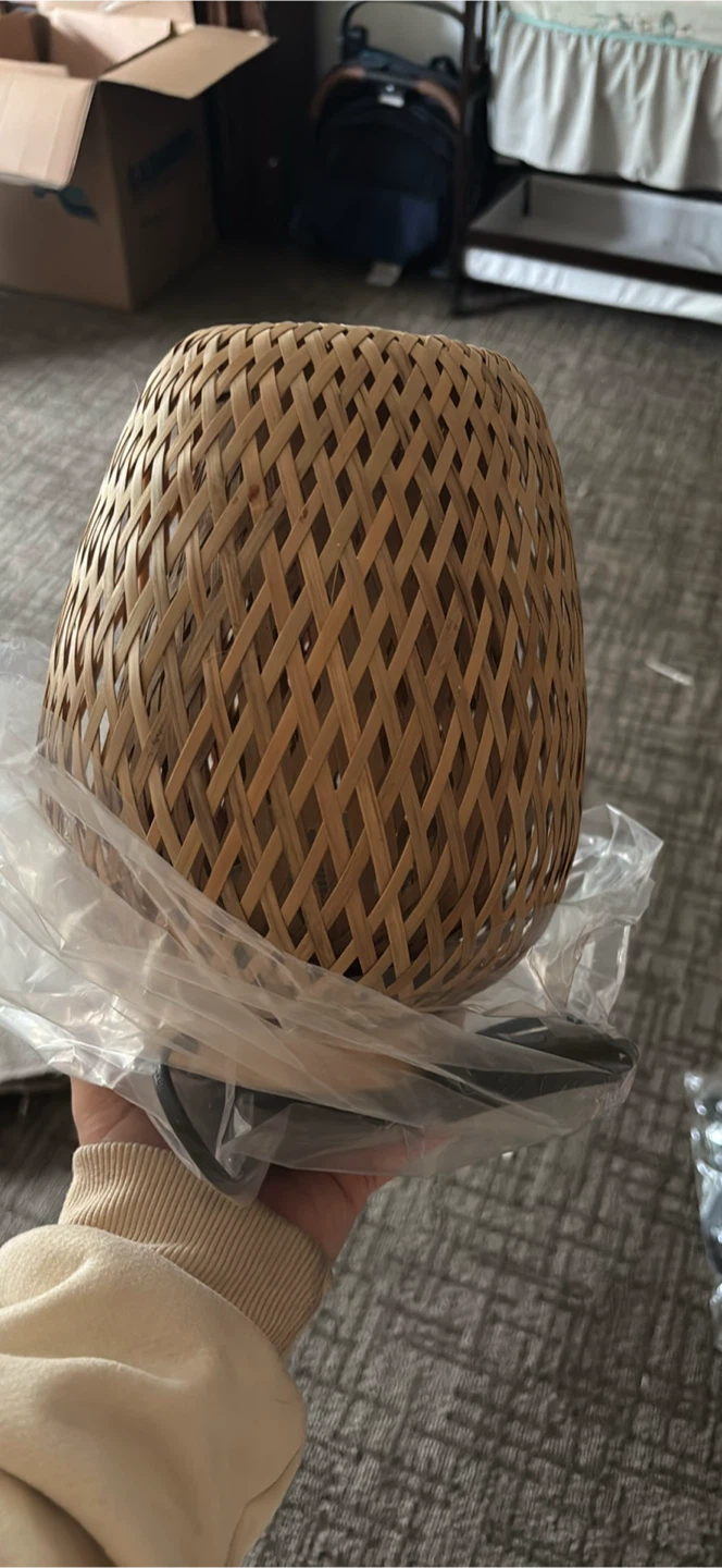 Homemade bamboo lamp