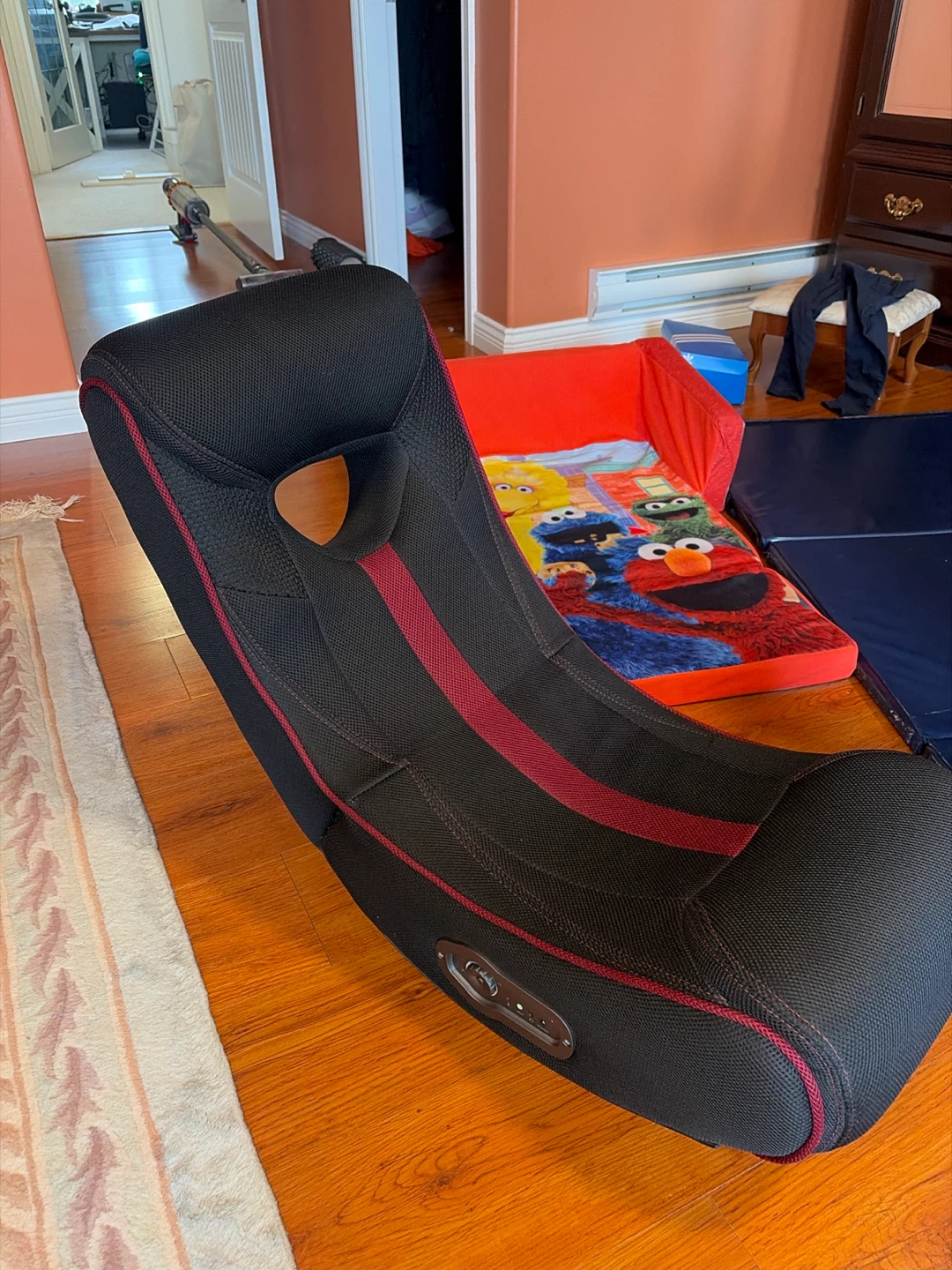 Black and Red Rocking Gaming Chair