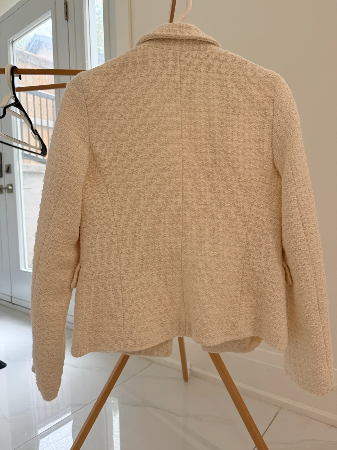 Zara Cream Tweed Blazer – Women’s XS - photo 5