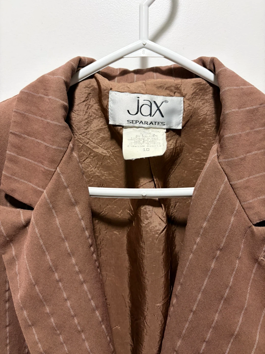 Jax Separates Brown Striped Blazer - photo 2