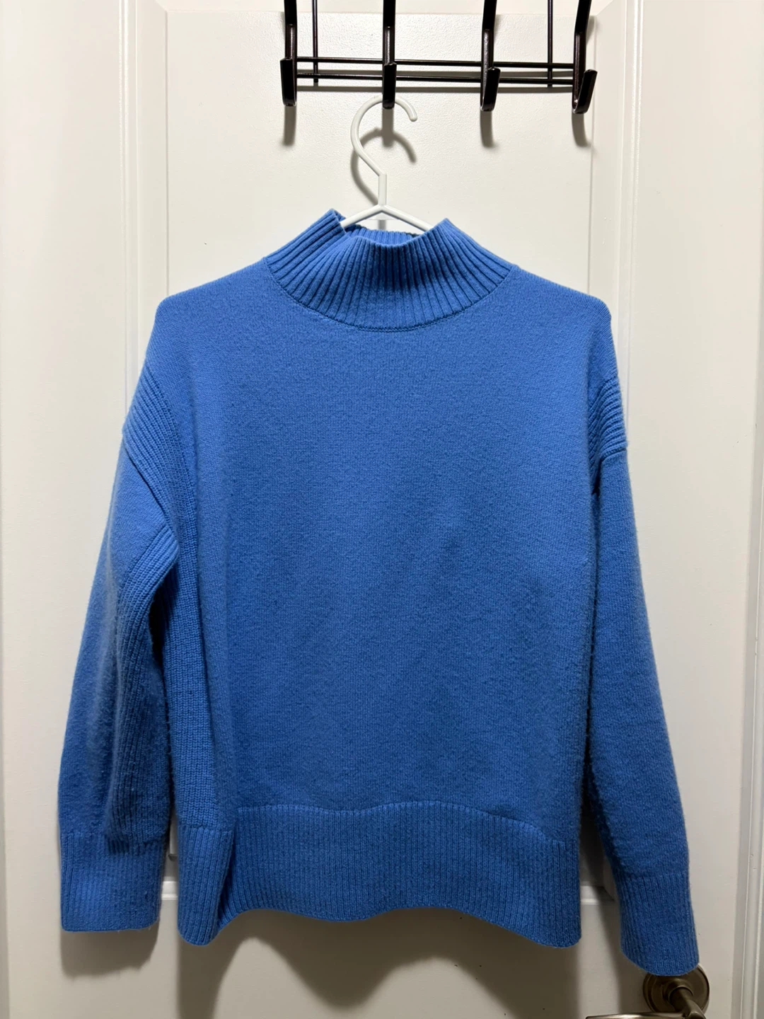 RW&CO. Blue Merino Wool Blend Sweater