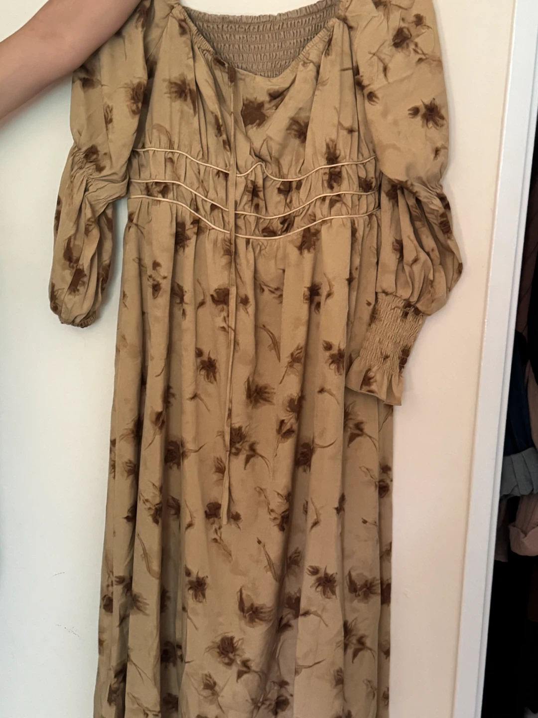 Floral Print Long Sleeve Dress