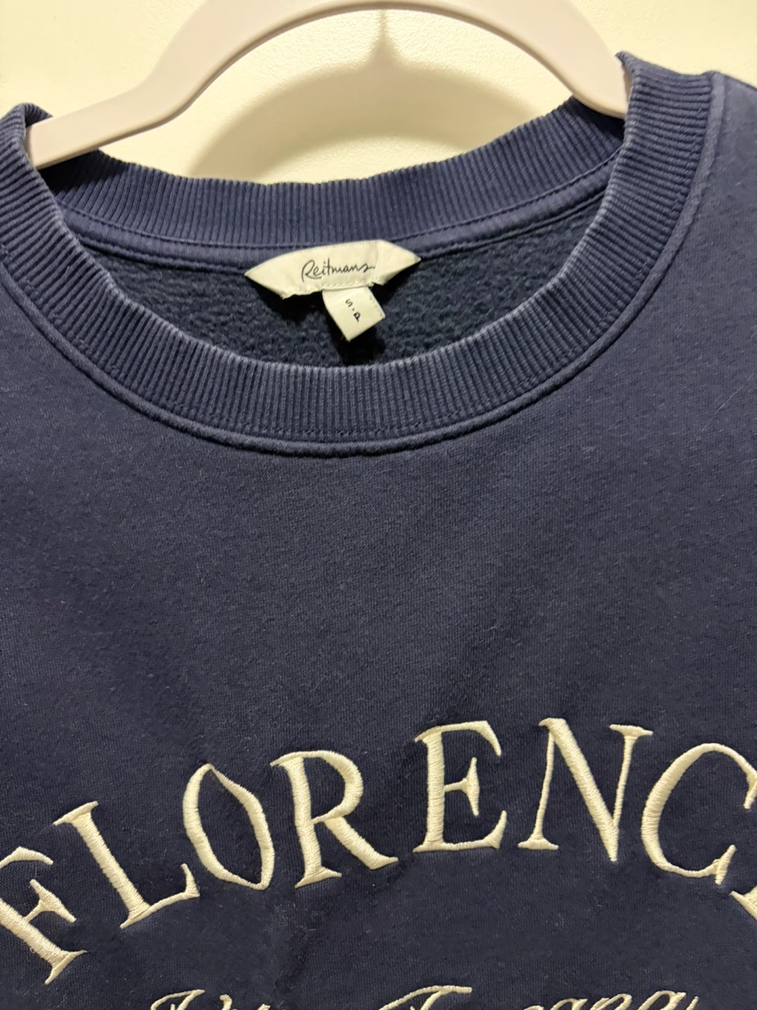 Reitmans Florence Villa Toscana Navy Crewneck Sweatshirt - photo 2