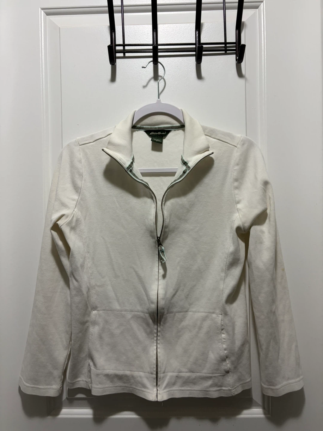 Eddie Bauer Women's White Full-Zip Jacket