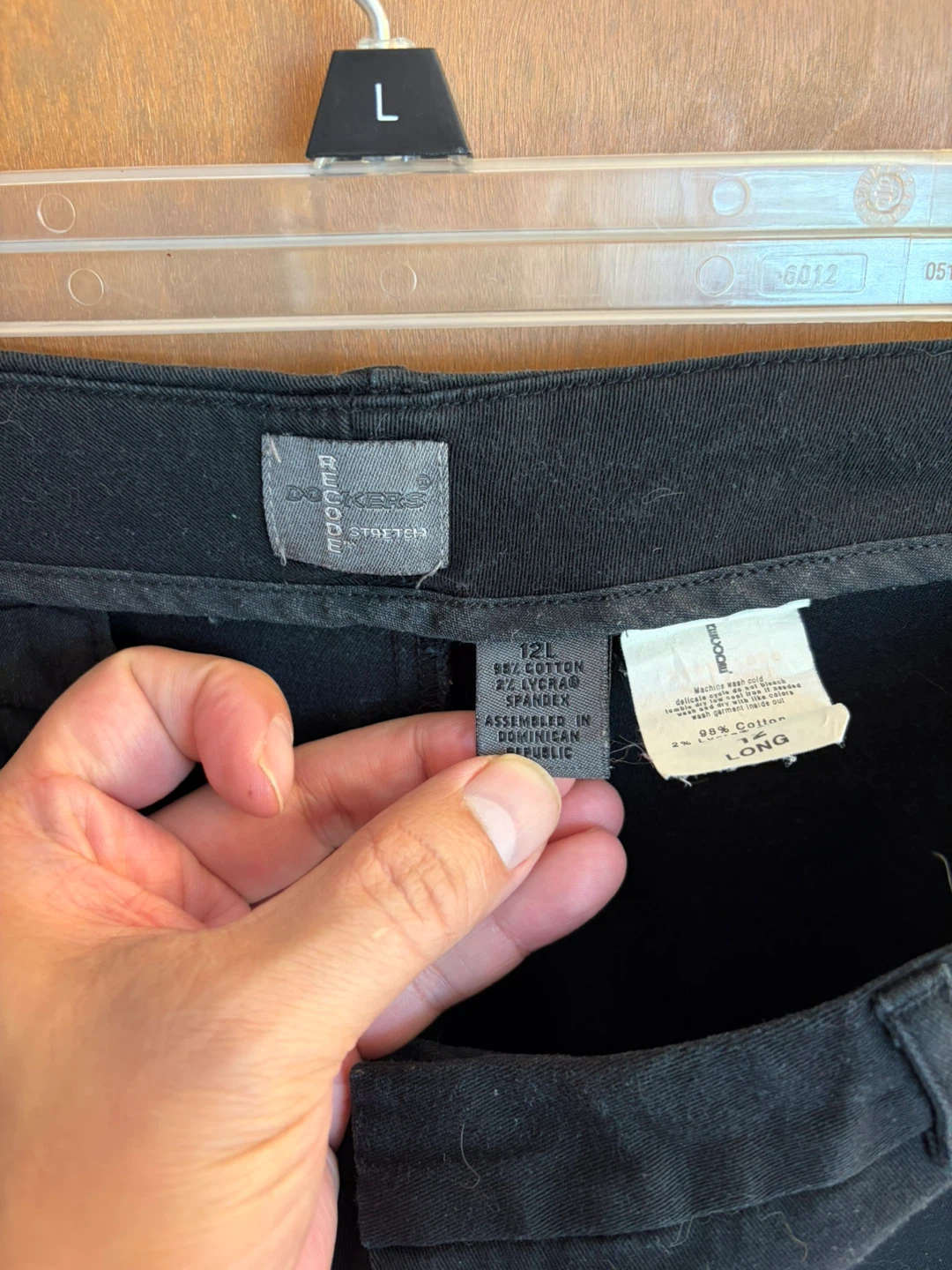 Dockers Recode Stretch Black Pants Size 12L - photo 2
