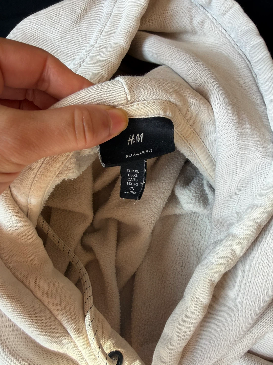 H&M Regular Fit Hoodie Beige - photo 3