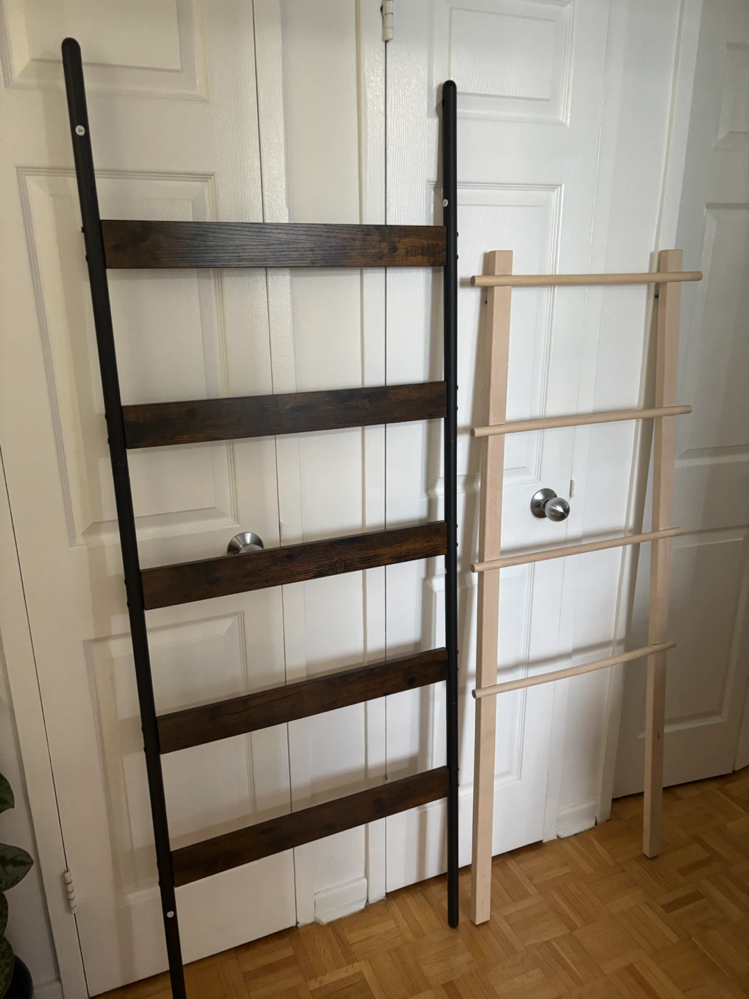 Rustic Ladder Towel Rack