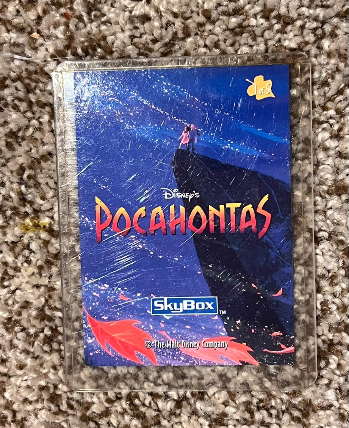 1995 SkyBox Pocahontas Etched Foil Dufex Card 1 of 5 Mint - photo 2