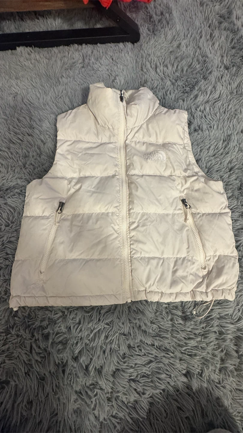 The North Face Puffer Vest White