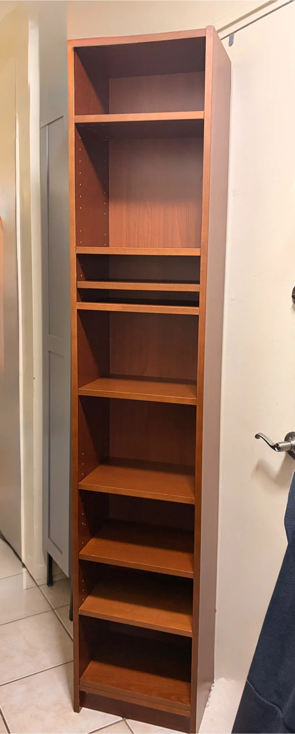 IKEA Billy Bookcase, Brown Walnut, Modified - photo 2