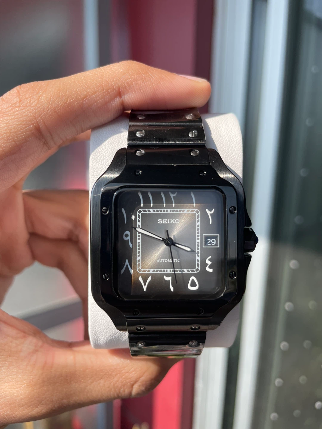 Seiko mod Santos style