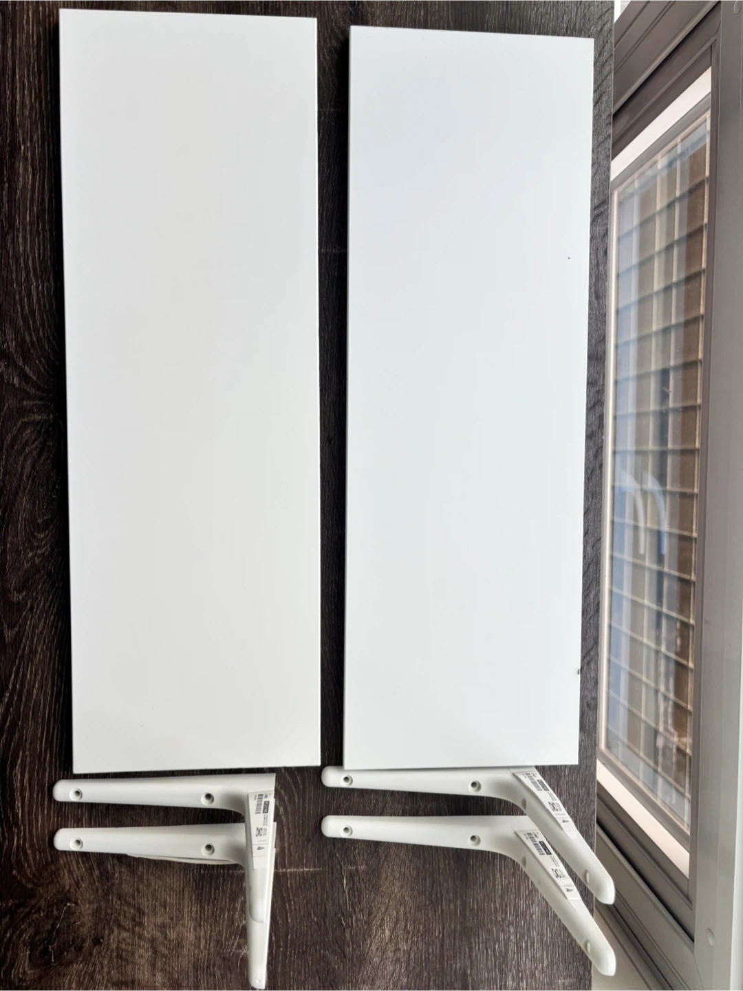 IKEA Wall Shelves with Brackets