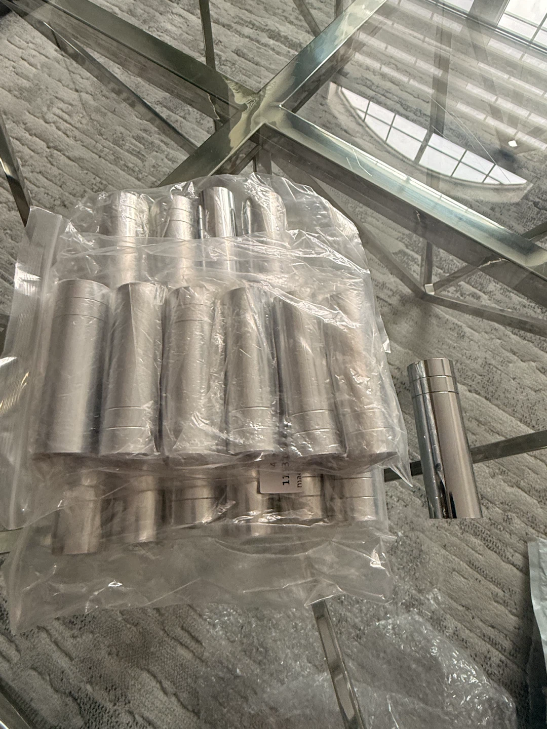 BRAND NEW Set of 16 Chrome Chandelier Candle Socket Sleeves